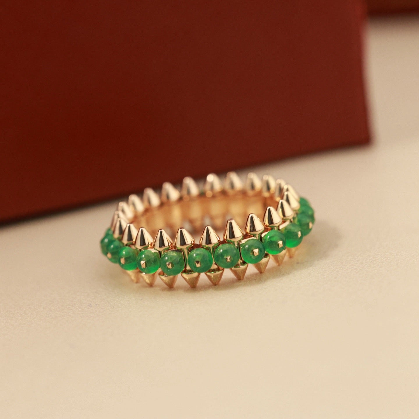 [Rose Tomorrow]CLASH 7.9MM AGATE CHALCEDONY RING