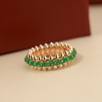 [Rose Tomorrow]CLASH 7.9MM AGATE CHALCEDONY RING