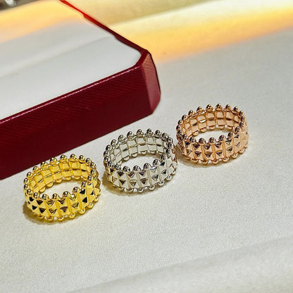 [Rose Tomorrow]CLASH 9.2MM DOUBLE ROW RING