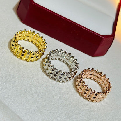[Rose Tomorrow]CLASH 9.2MM DOUBLE ROW RING