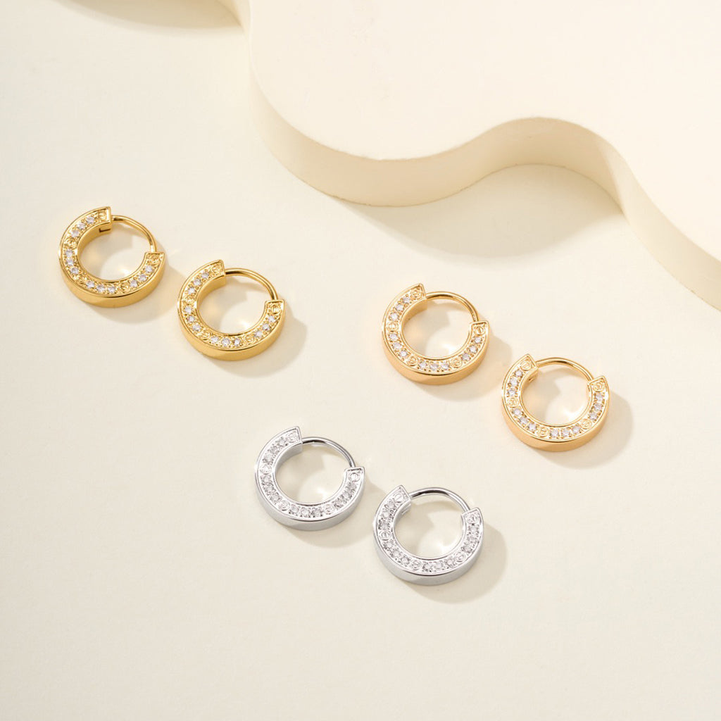 [Rose Tomorrow]LOVE DIAMOND EARRINGS