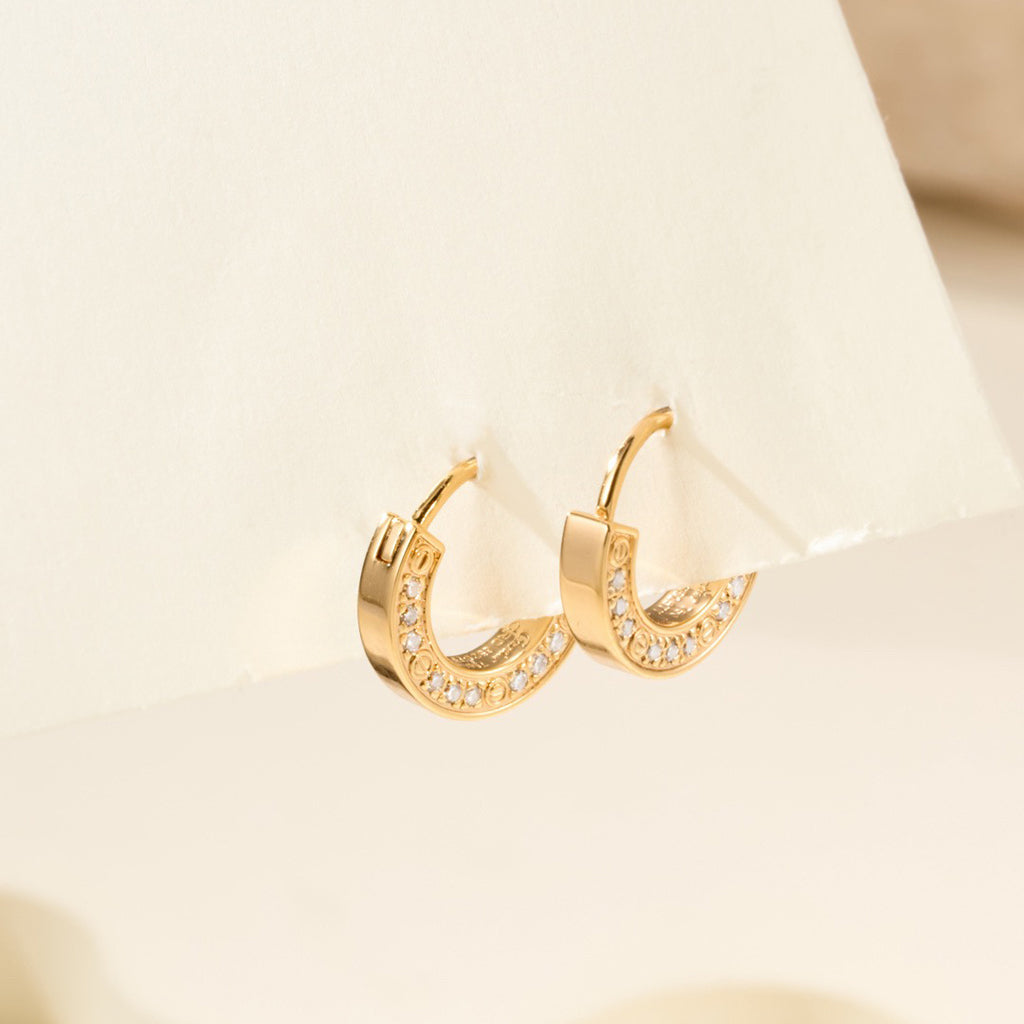 [Rose Tomorrow]LOVE DIAMOND EARRINGS