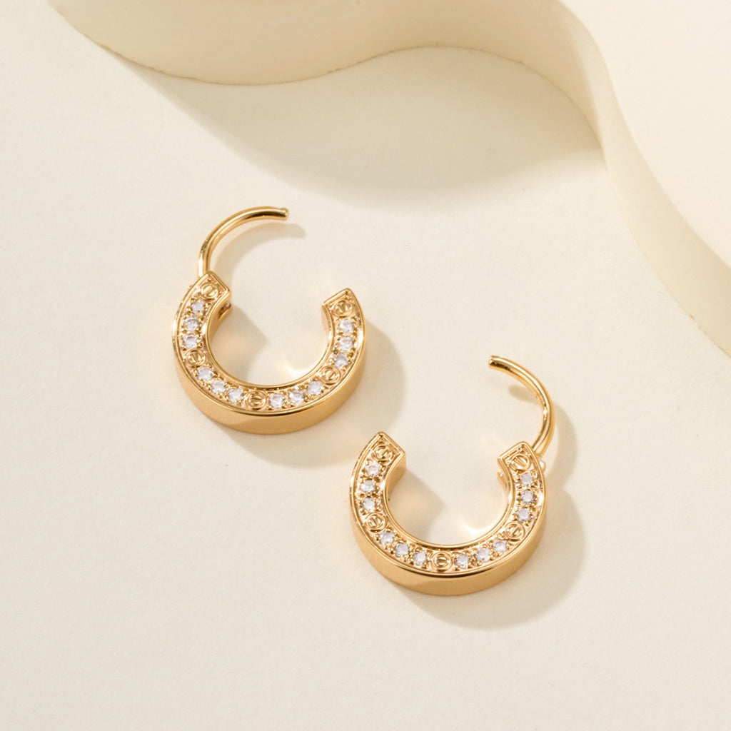[Rose Tomorrow]LOVE DIAMOND EARRINGS