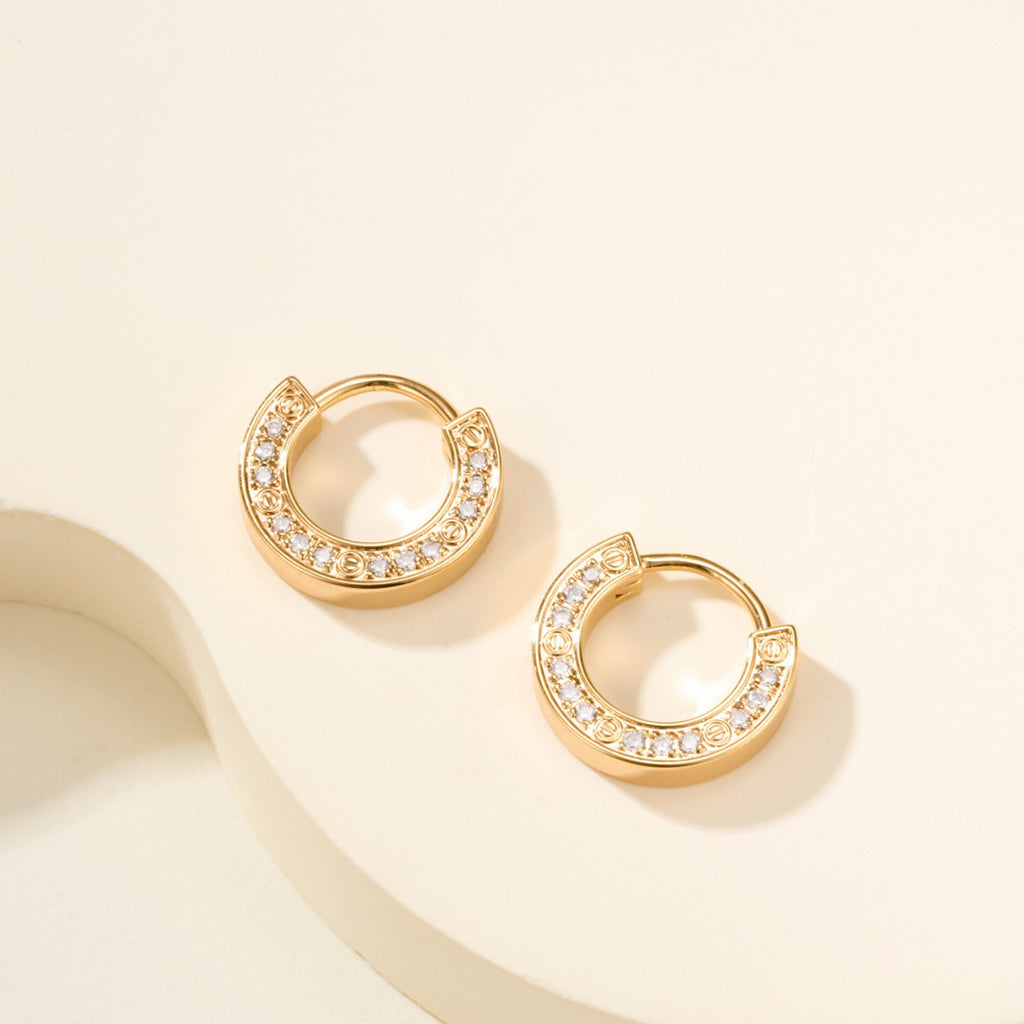 [Rose Tomorrow]LOVE DIAMOND EARRINGS