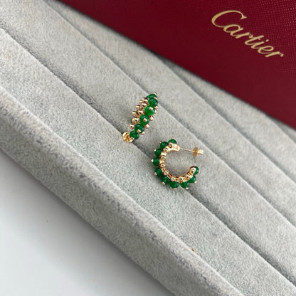 [Rose Tomorrow]CLASH 7.9MM AGATE CHALCEDONY EARRINGS