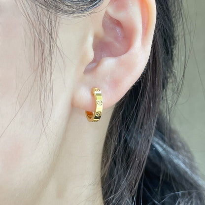 [Rose Tomorrow]LOVE EARRINGS 2.65 MM NO DIAMOND SMALL