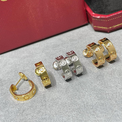 [Rose Tomorrow]LOVE EARRINGS 5.7MM 2 DIAMONDS