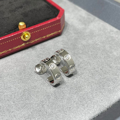 [Rose Tomorrow]LOVE EARRINGS 5.7MM 2 DIAMONDS