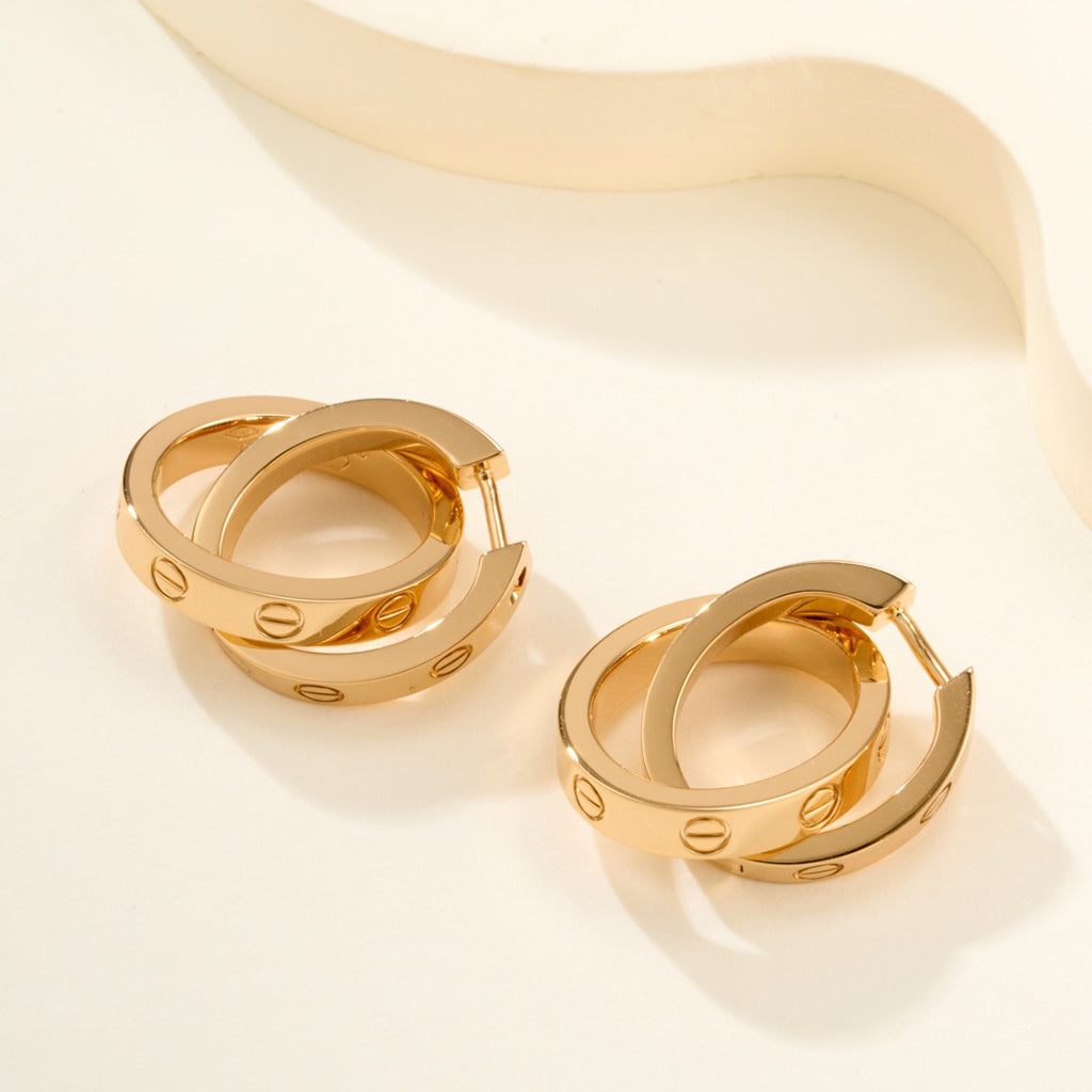 [Rose Tomorrow]LOVE 3.3MM DANGLE EARRINGS