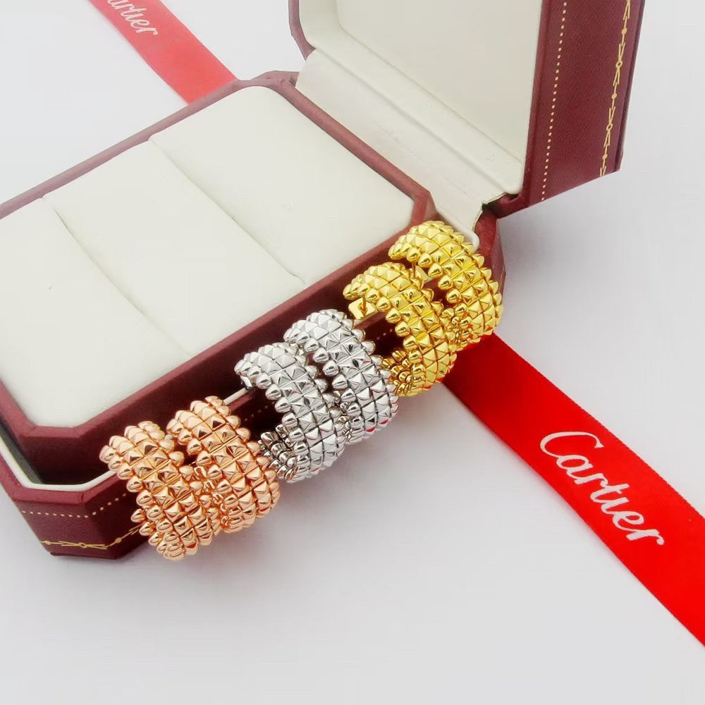 [Rose Tomorrow]CLASH 9.2MM DOUBLE ROW EARRINGS