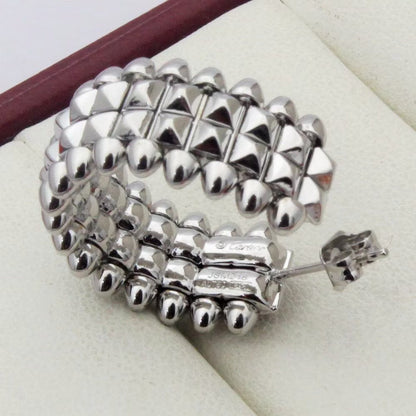 [Rose Tomorrow]CLASH 9.2MM DOUBLE ROW EARRINGS