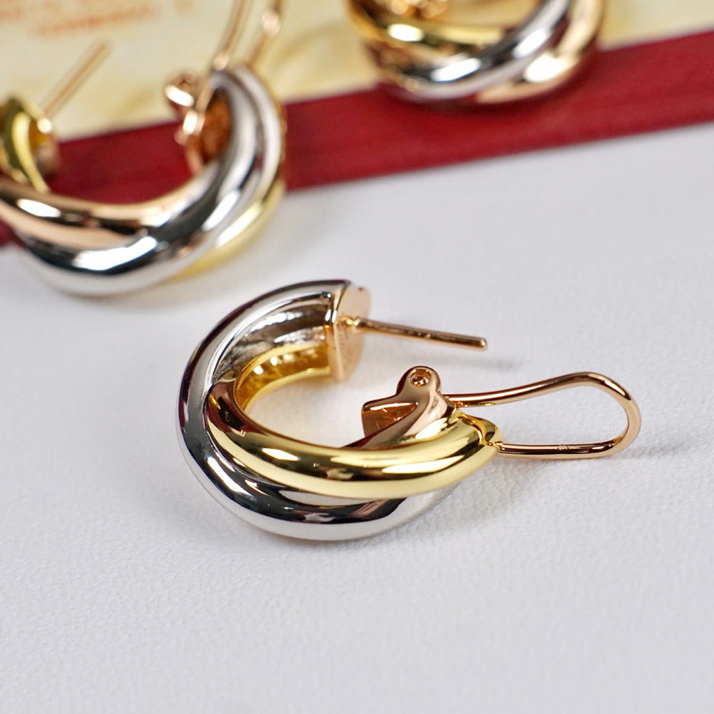 [Rose Tomorrow]TRINITY ON DIAMOND CLASSIC EARRINGS