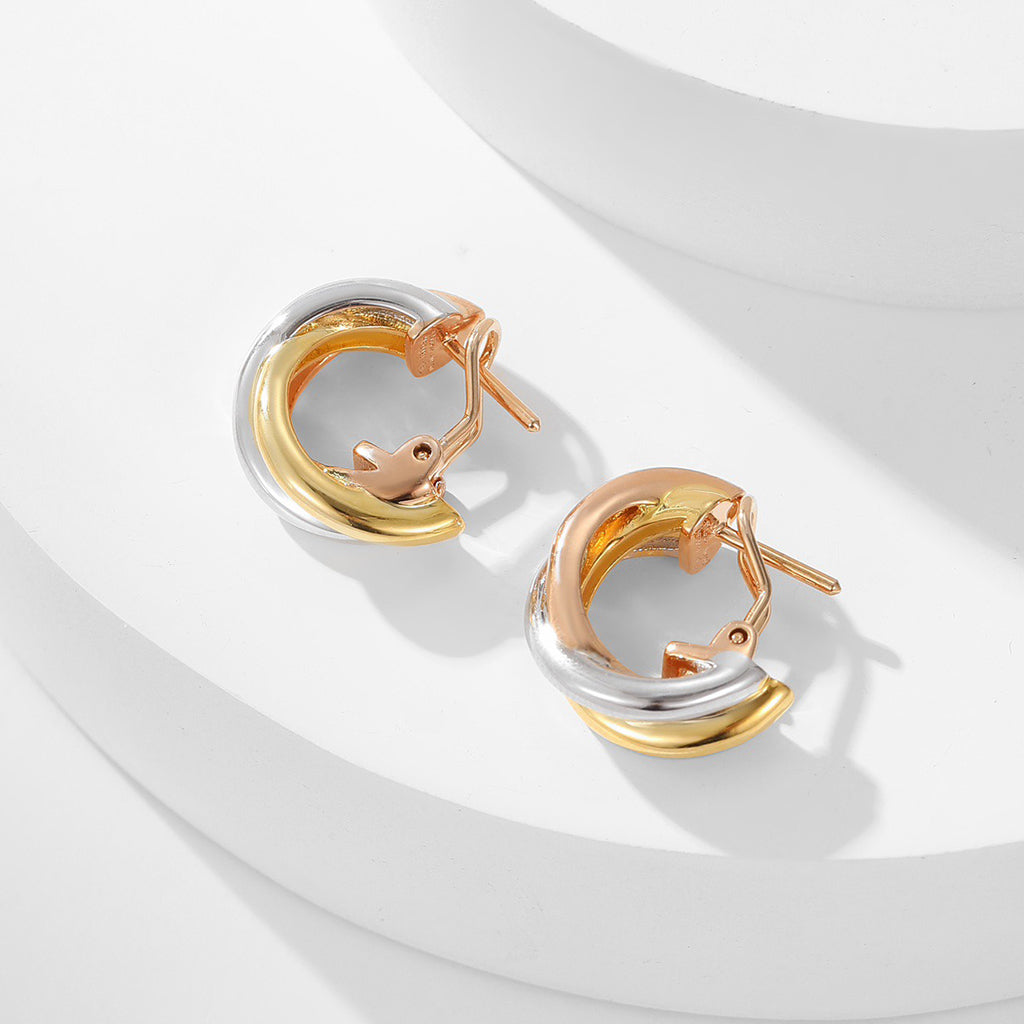 [Rose Tomorrow]TRINITY ON DIAMOND CLASSIC EARRINGS