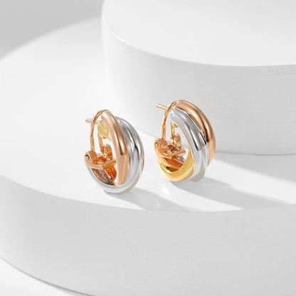 [Rose Tomorrow]TRINITY ON DIAMOND CLASSIC EARRINGS