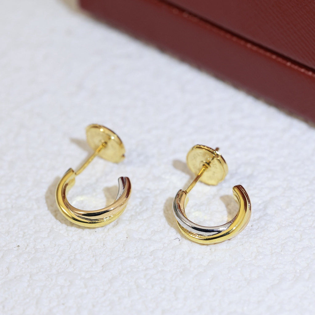 [Rose Tomorrow]TRINITY ON DIAMOND MINI EARRINGS