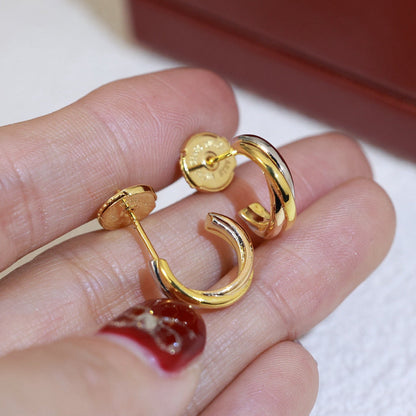 [Rose Tomorrow]TRINITY ON DIAMOND MINI EARRINGS