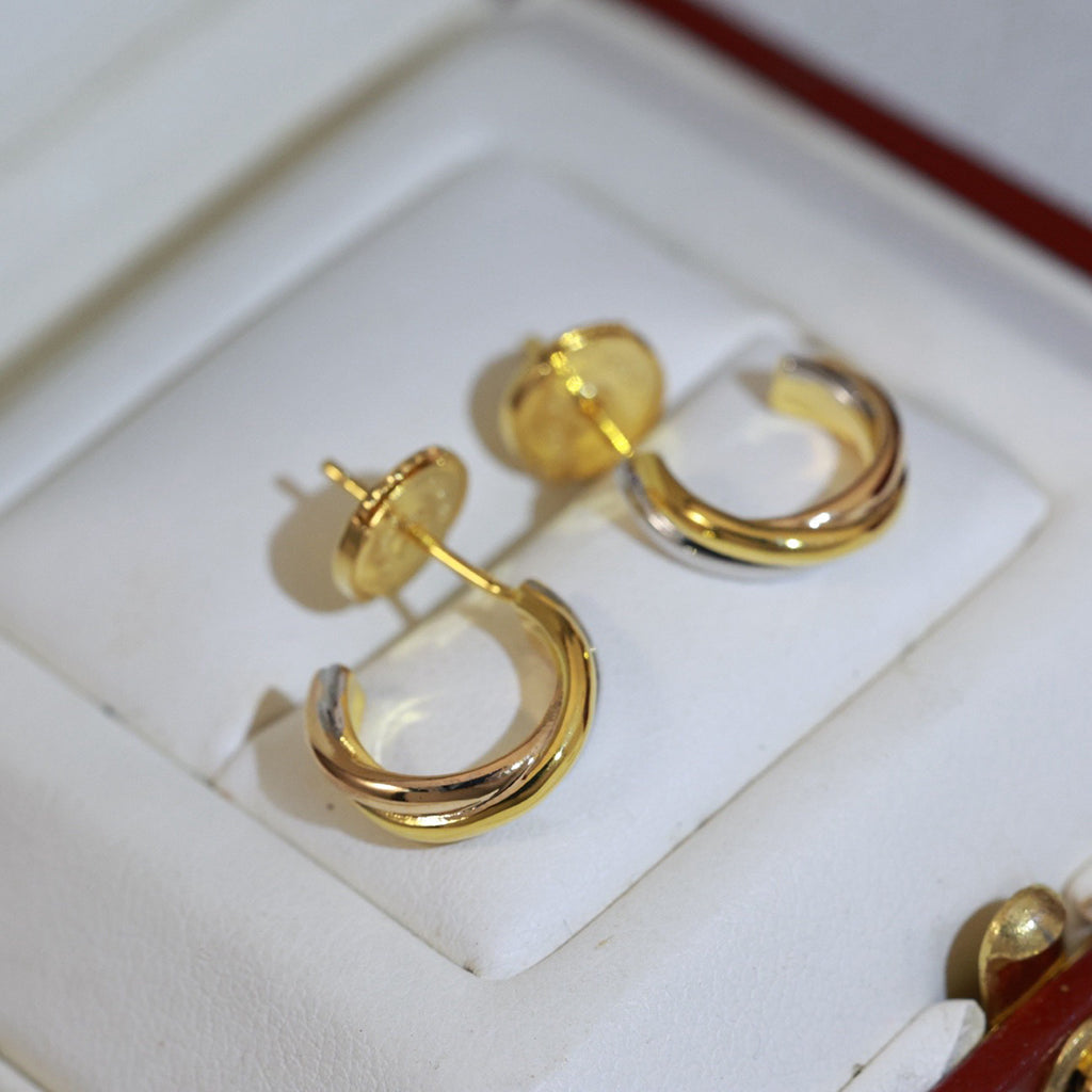 [Rose Tomorrow]TRINITY ON DIAMOND MINI EARRINGS