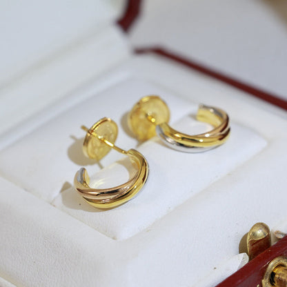 [Rose Tomorrow]TRINITY ON DIAMOND MINI EARRINGS