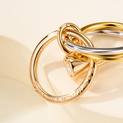 [Rose Tomorrow]TRINITY ON DIAMOND  EARRINGS