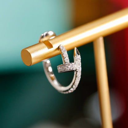 [Rose Tomorrow]JUSTE FULL DIAMOND SMALL EARRINGS