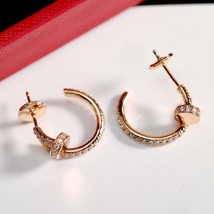 [Rose Tomorrow]JUSTE FULL DIAMOND SMALL EARRINGS