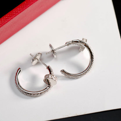 [Rose Tomorrow]JUSTE FULL DIAMOND SMALL EARRINGS