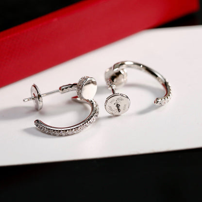 [Rose Tomorrow]JUSTE FULL DIAMOND SMALL EARRINGS