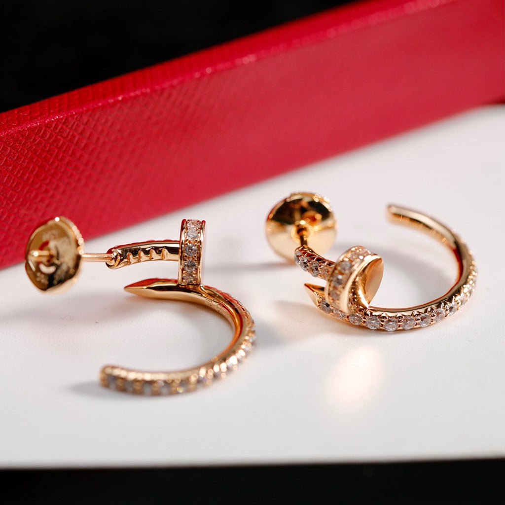 [Rose Tomorrow]JUSTE FULL DIAMOND SMALL EARRINGS