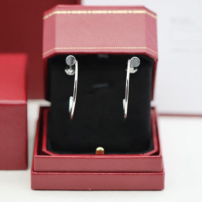 [Rose Tomorrow]JUSTE HALF DIAMOND LARGE EARRINGS