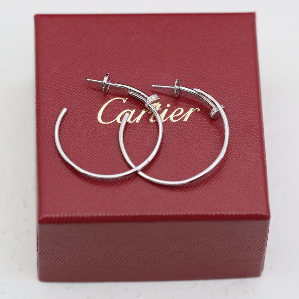 [Rose Tomorrow]JUSTE HALF DIAMOND LARGE EARRINGS