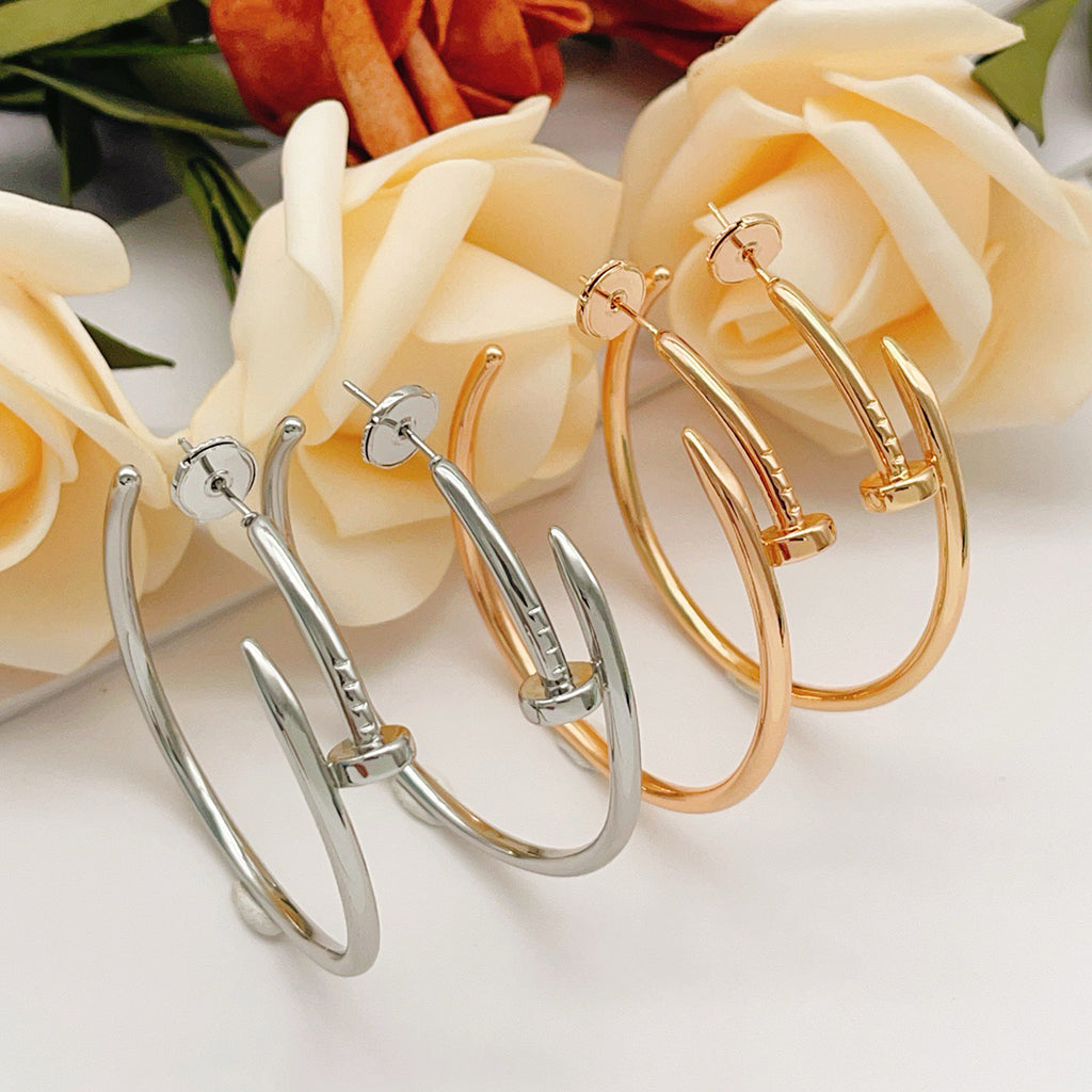 [Rose Tomorrow]JUSTE NO DIAMOND LARGE EARRINGS