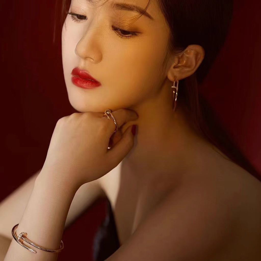 [Rose Tomorrow]JUSTE NO DIAMOND LARGE EARRINGS