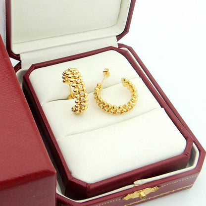 [Rose Tomorrow]CLASH FULL DIAMOND MEDIUM EARRINGS