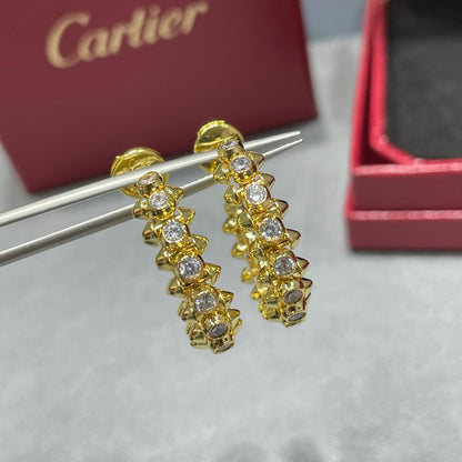 [Rose Tomorrow]CLASH FULL DIAMOND MEDIUM EARRINGS
