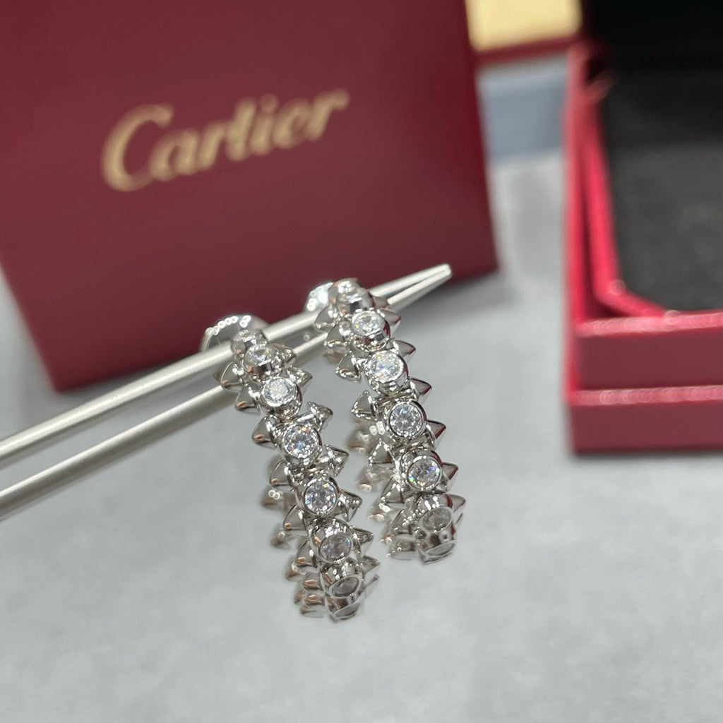 [Rose Tomorrow]CLASH FULL DIAMOND MEDIUM EARRINGS