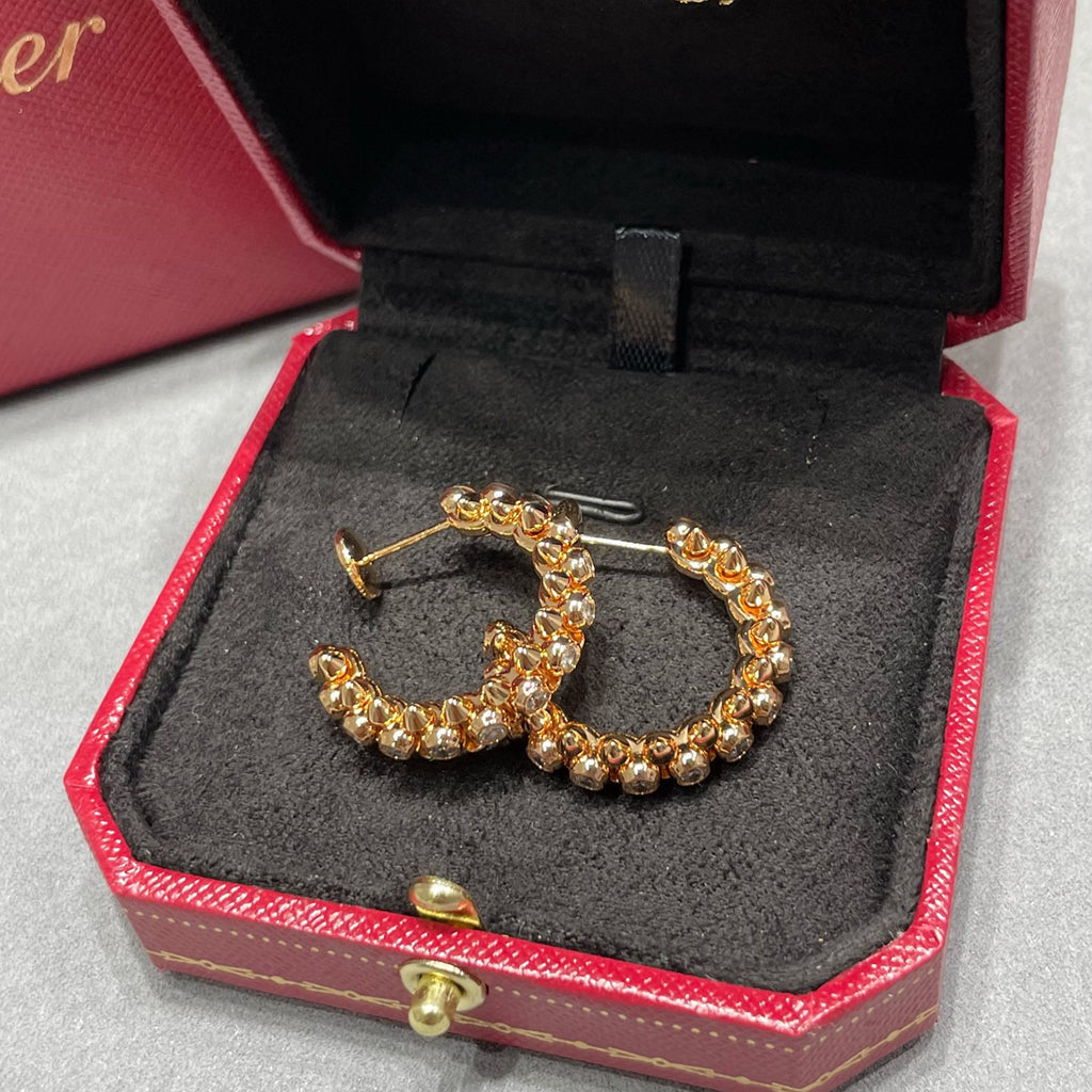 [Rose Tomorrow]CLASH FULL DIAMOND MEDIUM EARRINGS