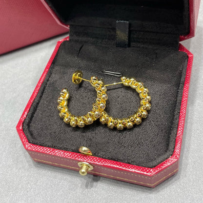 [Rose Tomorrow]CLASH FULL DIAMOND MEDIUM EARRINGS