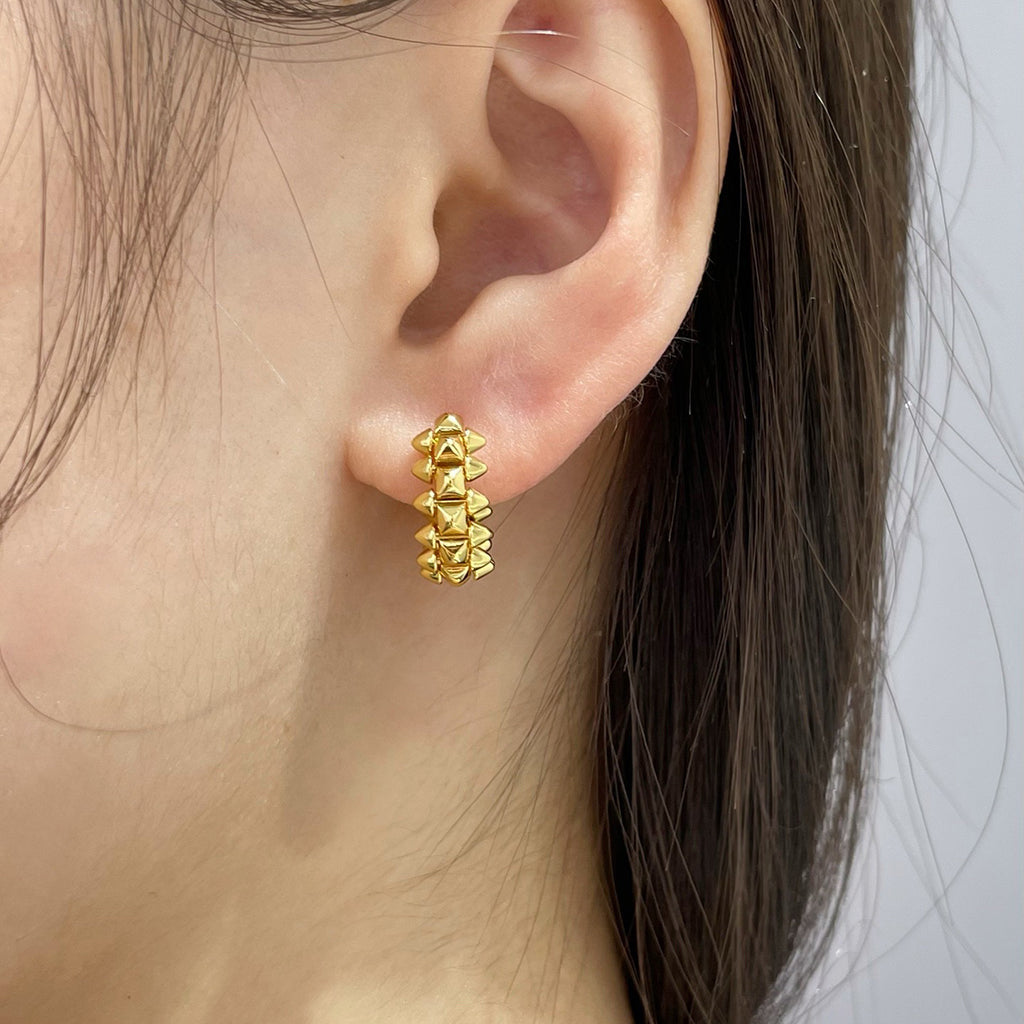 [Rose Tomorrow]CLASH MINI HOOP EARRINGS