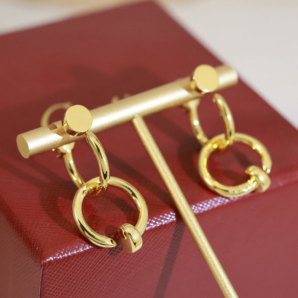 [Rose Tomorrow]JUSTE NO DIAMOND DOUBLE EARRINGS