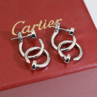 [Rose Tomorrow]JUSTE NO DIAMOND DOUBLE EARRINGS