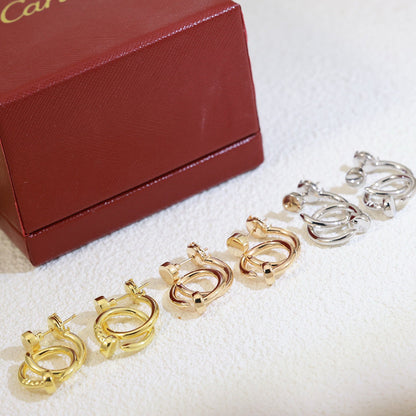 [Rose Tomorrow]JUSTE NO DIAMOND DOUBLE EARRINGS