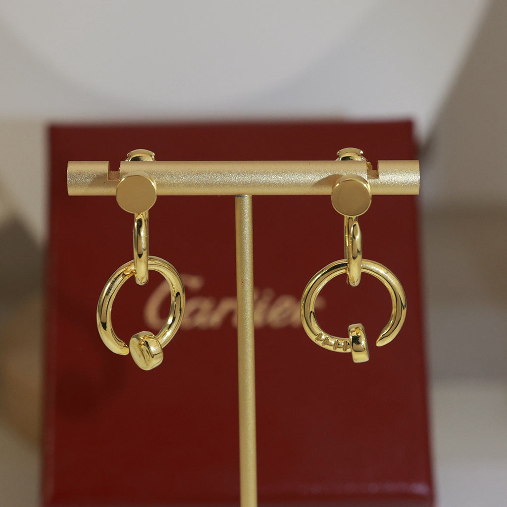 [Rose Tomorrow]JUSTE NO DIAMOND DOUBLE EARRINGS