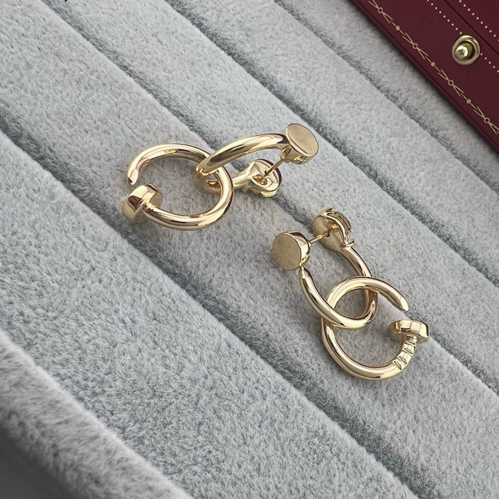[Rose Tomorrow]JUSTE NO DIAMOND DOUBLE EARRINGS