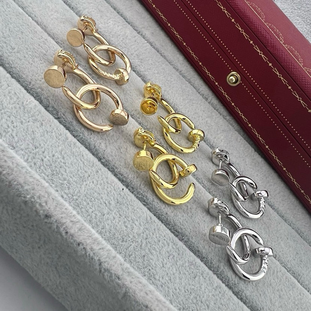 [Rose Tomorrow]JUSTE NO DIAMOND DOUBLE EARRINGS