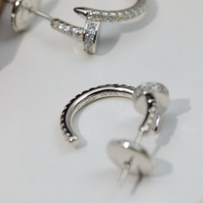 [Rose Tomorrow]JUSTE FULL DIAMOND DOUBLE EARRINGS