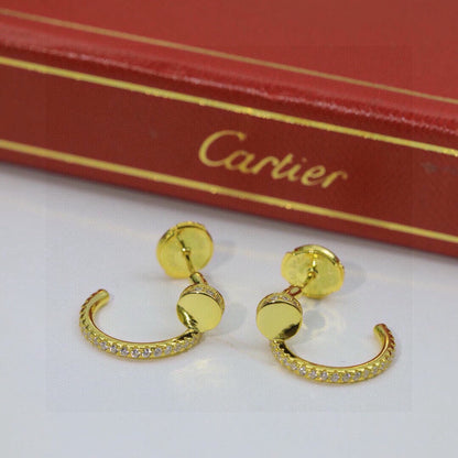 [Rose Tomorrow]JUSTE FULL DIAMOND DOUBLE EARRINGS