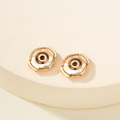 [Rose Tomorrow]JUSTE HALF DIAMOND DOUBLE EARRINGS
