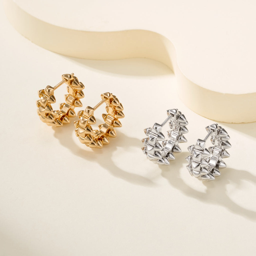 [Rose Tomorrow]CLASH MINI HOOP EARRINGS