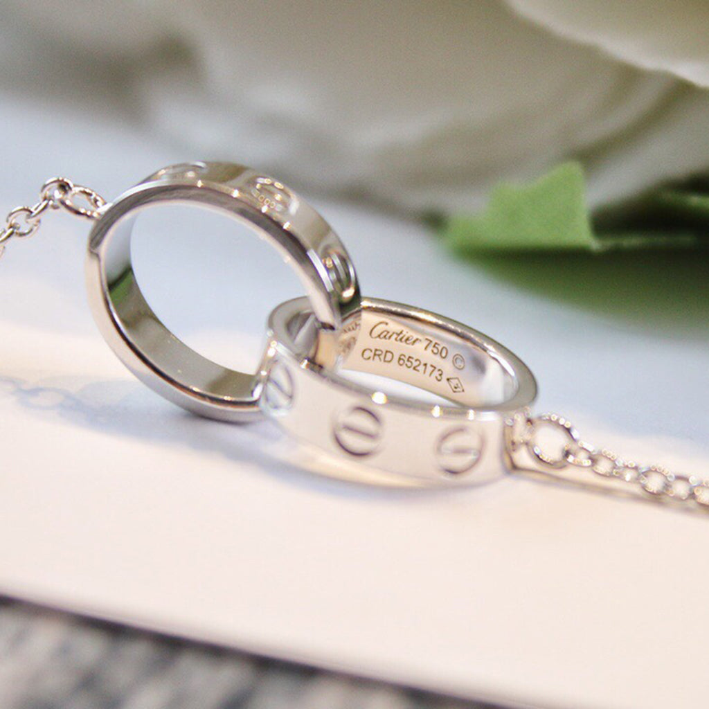 [Rose Tomorrow]LOVE DOUBLE RING NECKLACE
