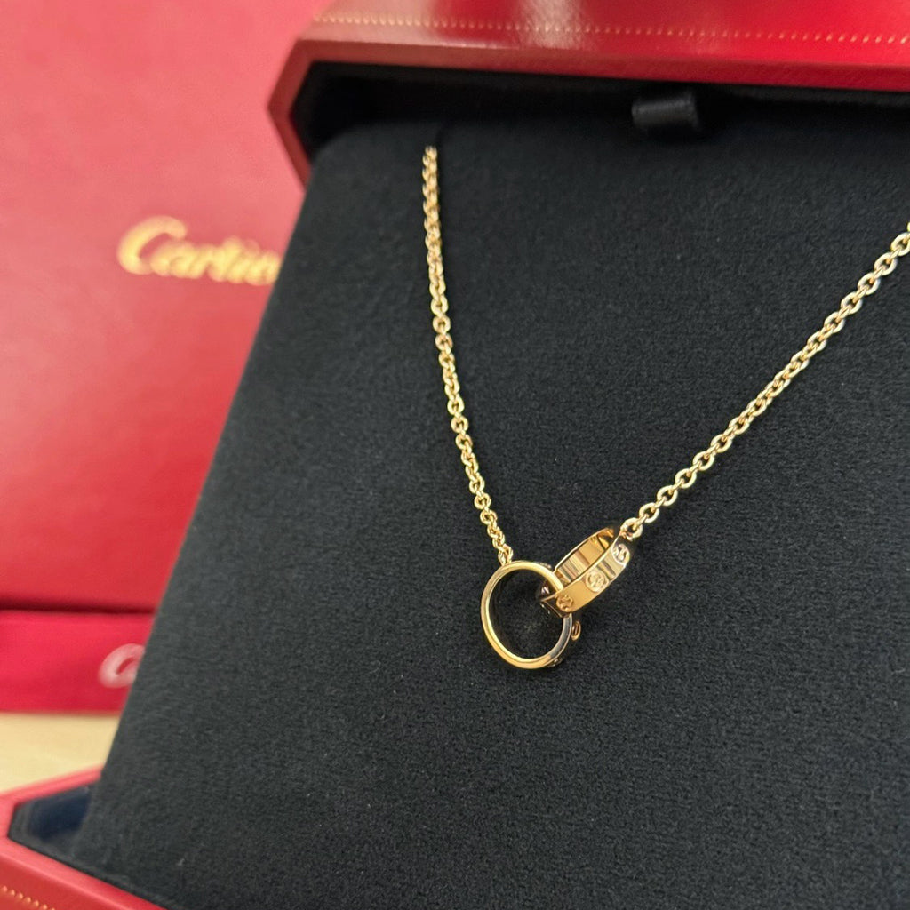 [Rose Tomorrow]LOVE DOUBLE RING NECKLACE